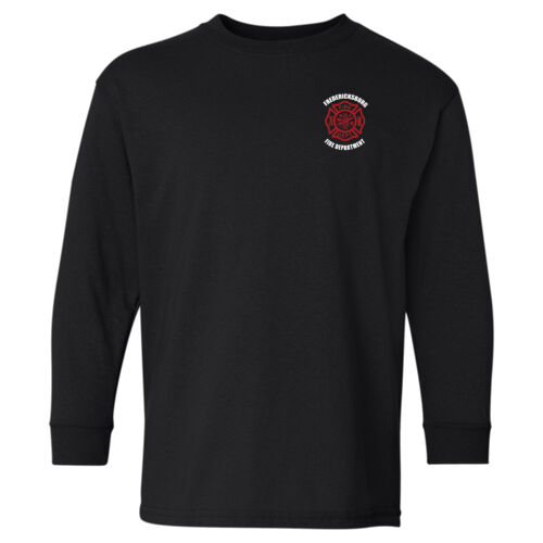 Heavy Cotton Youth Long Sleeve T-Shirt - Fireman Thumbnail
